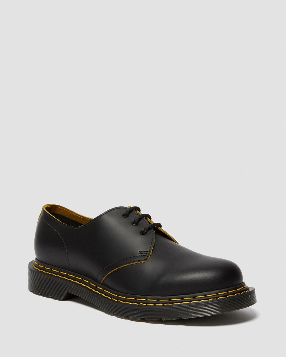 Dr Martens 1461 Double Stitch Kožené Oxford Topánky Damske ( Čierne ) SK 204-CJBHTW